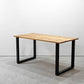 かなでもの KANADEMONO ザ・テーブル THE TABLE デスク 杉無垢材 W140cm スチール スクエアレッグ ブラック 定価￥55,000- ●