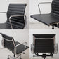 ハーマンミラー Herman Miller イームズアルミナムグループチェア マネージメントチェア アルミバフベース ガス圧昇降仕様 5本脚 キャスタータイプ 本革 イームズ B ●