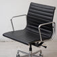 ハーマンミラー Herman Miller イームズアルミナムグループチェア マネージメントチェア アルミバフベース ガス圧昇降仕様 5本脚 キャスタータイプ 本革 イームズ B ●