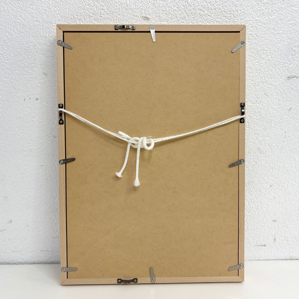 イデー IDEE a tree-lined road 秋山花 アートポスター リトグラフ W28×H38.5cm 額装品 11/200 パリ版画工房idem製作 ●