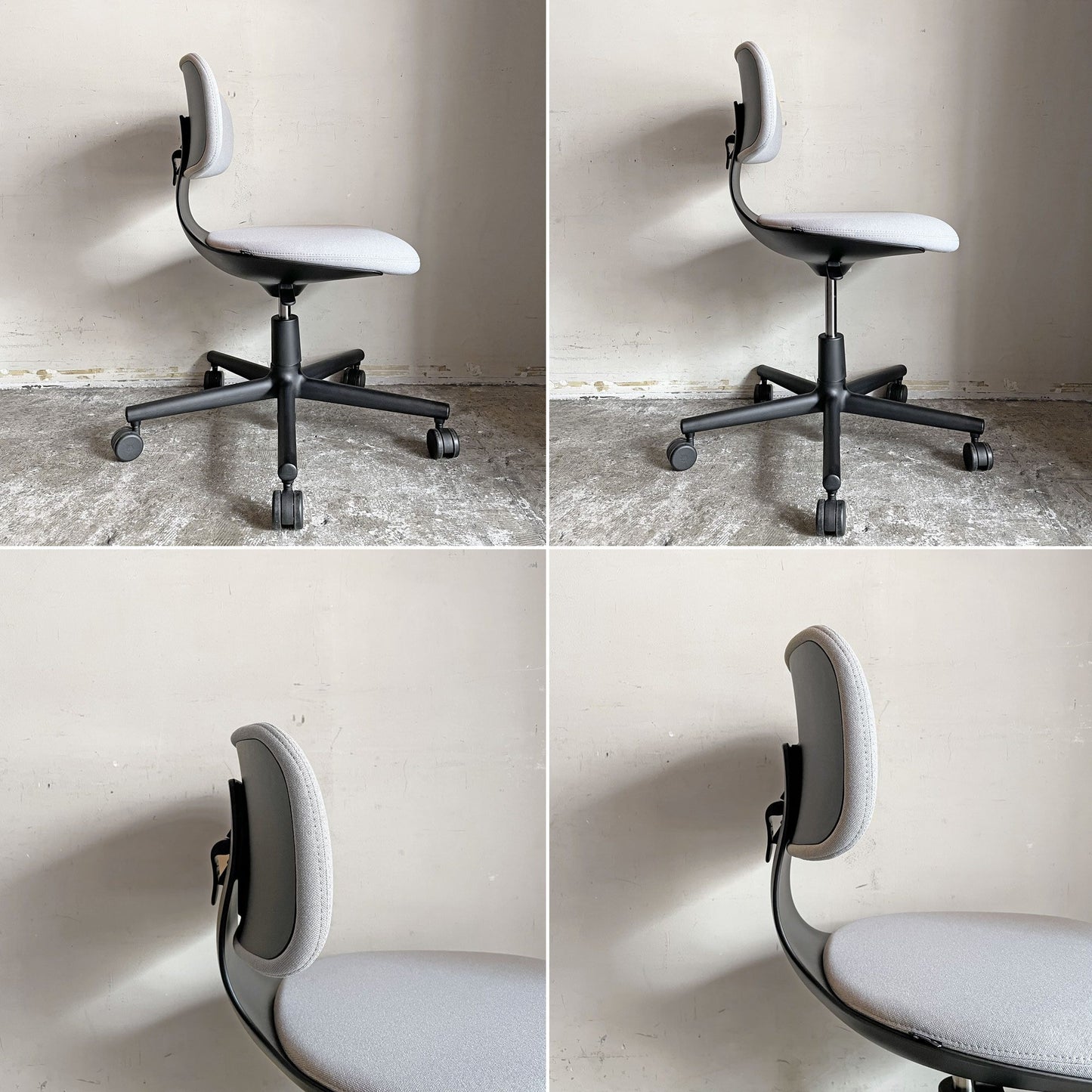 ヴィトラ vitra ルーキー Rookie デスクチェア キャスターチェア コンスタンチン・グルチッチ グレー系ファブリック 定価￥66,000- ■
