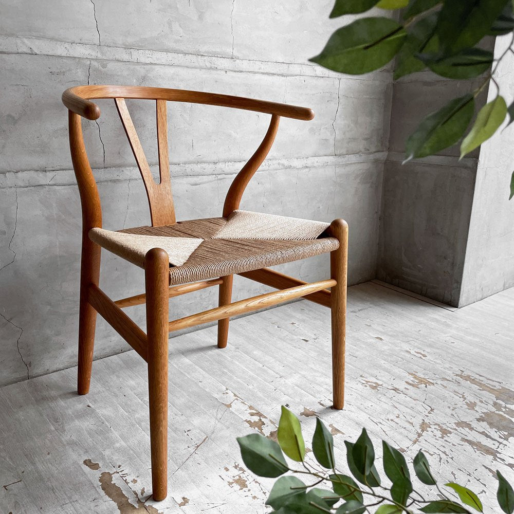 カールハンセン＆サン Carl Hansen & Son CH24 Yチェア オイルフィニッシュ オーク材 ハンス・J・ウェグナー デンマーク ペーパーコード張替済 日本仕様サイズ ♪