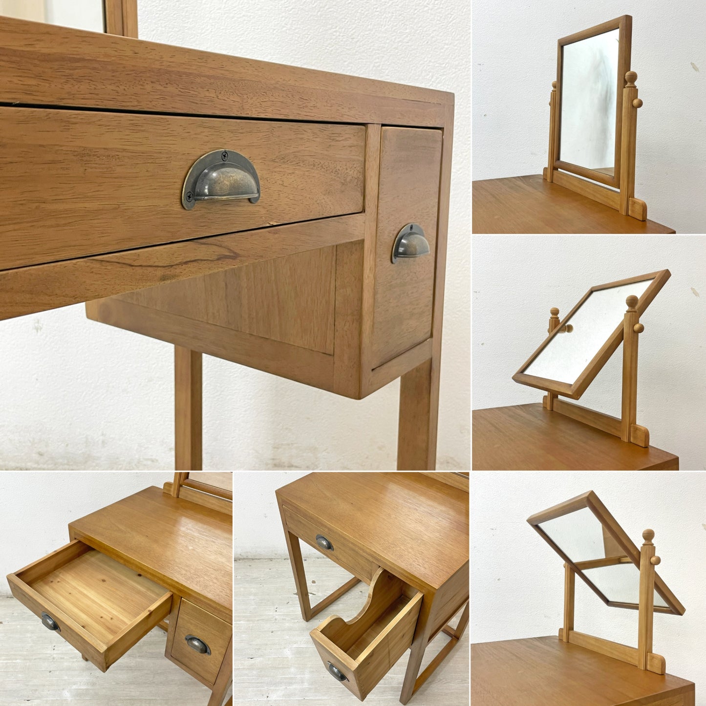 クラッシュゲート CRASH GATE ノットアンティークス knot antiques ヒヨリ HIYORI ドレッサー 鏡台 w64cm ●