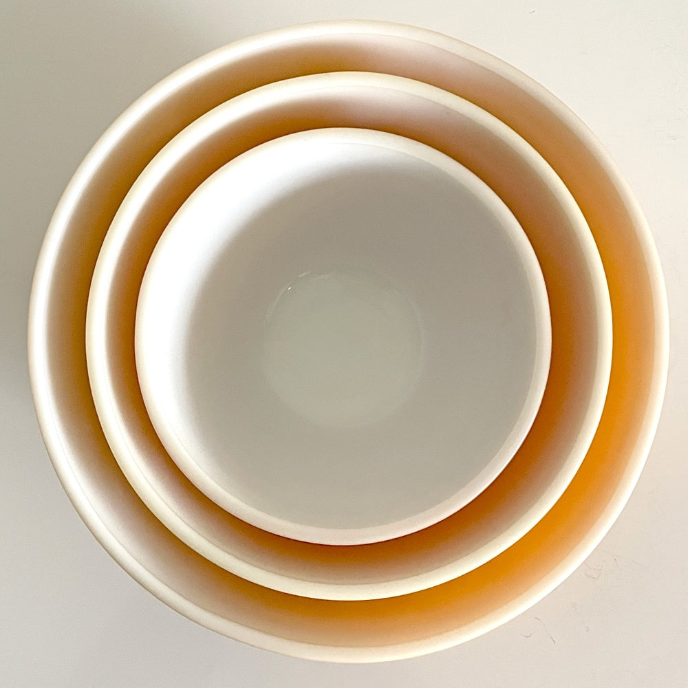 オールドパイレックス OLD PYREX コーニング社 CORNING WARE ミキシングボウル 3点セット イエロー バタフライゴールド レトロ USビンテージ ■