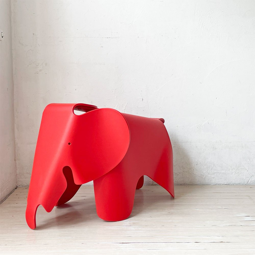 ヴィトラ Vitra イームズ エレファント Eames Elephant チェア スツール クラシックレッド ポリプロピレン 店舗什器 廃盤カラー ★