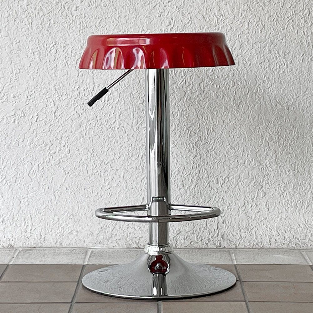 コカ・コーラ ボトルキャップチェア バースツール Coke Bottle Cap Bar Stool 昇降式 A ◇