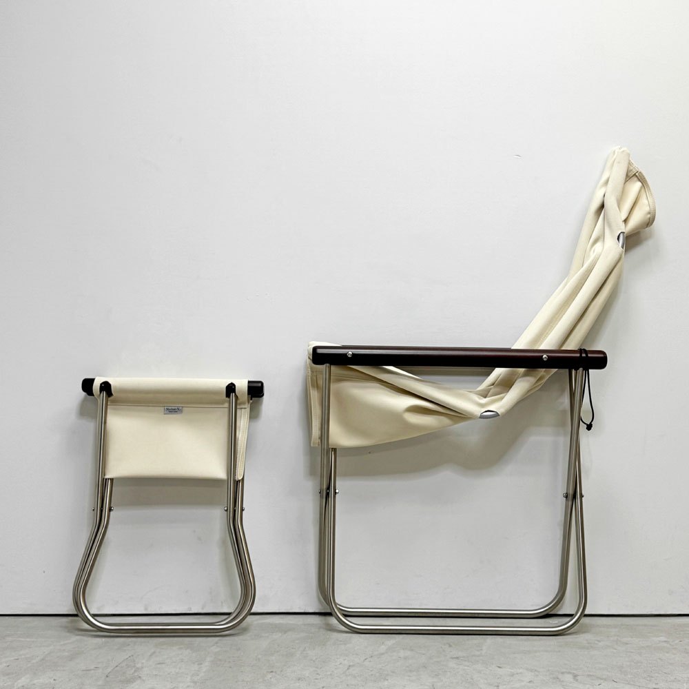 ニーチェア エックス NY chair X フォールディングチェア＋オットマン ロッキングチェア 折り畳み MoMA 新居猛 ●