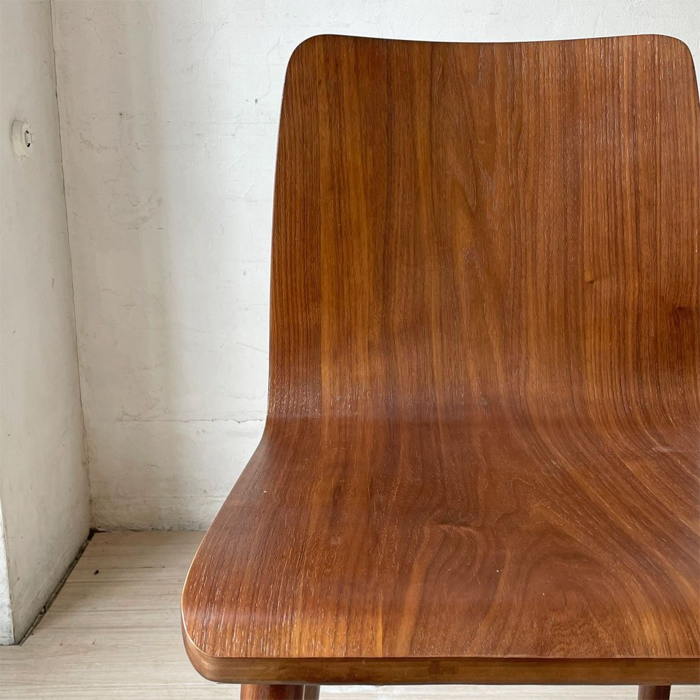 スケッチ Sketch タミチェア TAMI Chair ダイニングチェア オーク材 プライウッド ウォールナットカラー 北欧 デンマーク moda en casa取扱 定価￥34,100- B ★