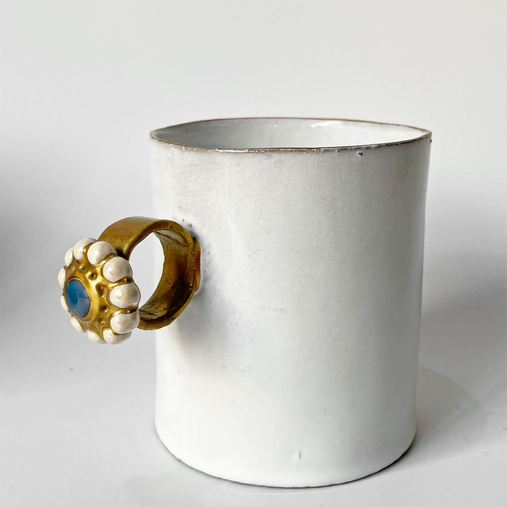 アスティエ・ド・ヴィラット Astier de Villatte セレナ Serena リング マグカップ リュストルイリゼブルー セレナ・キャロンヌ ★