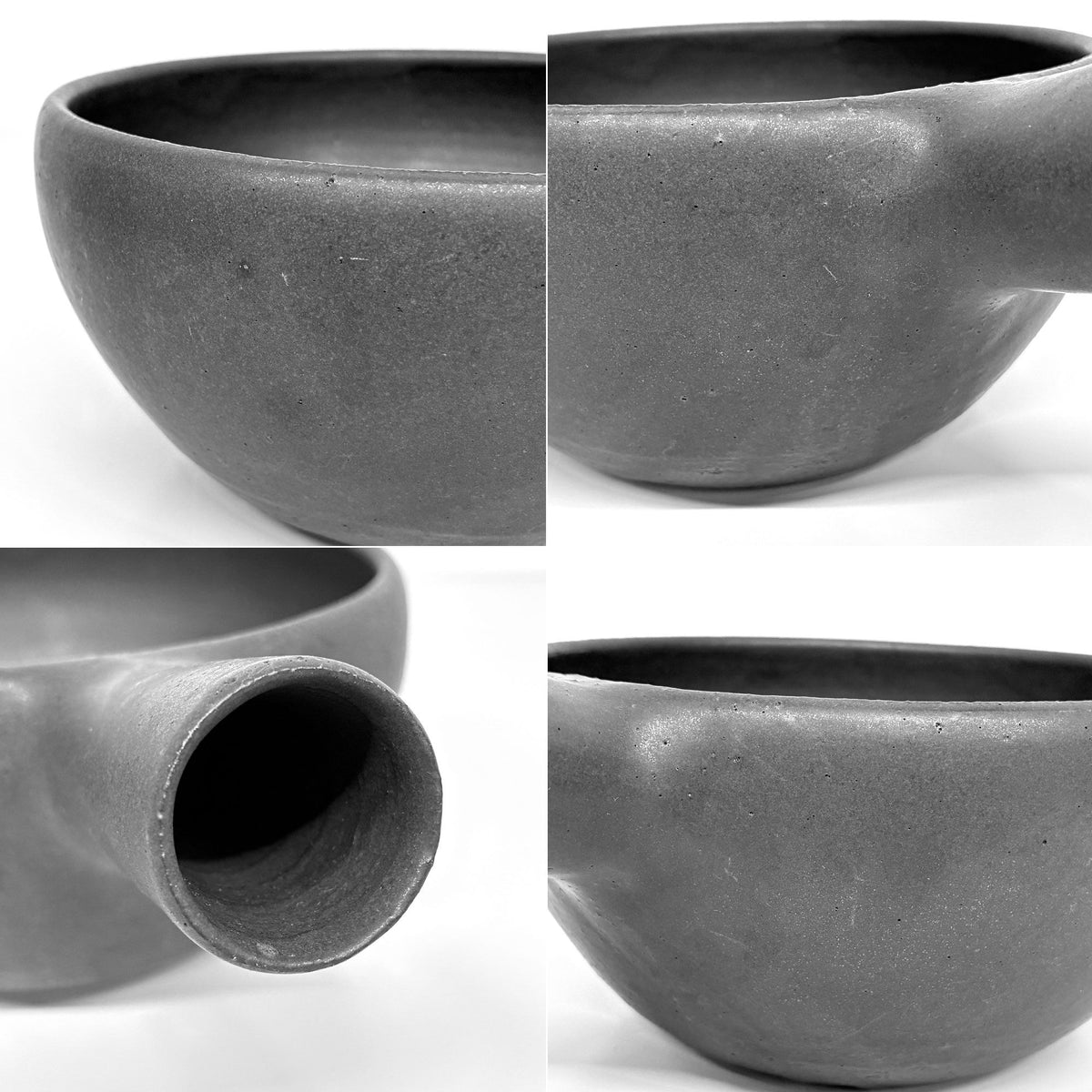 正島克哉 Katsuya Shoujima 片手土鍋 中 黒 全幅16cm 直火可 工房正島 現代作家 A ◎