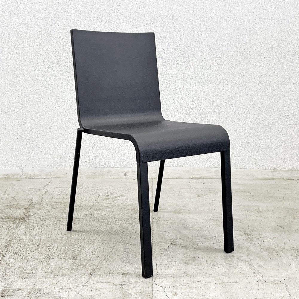 ヴィトラ vitra. ゼロスリー .03 ダイニングチェア スタッキングチェア マールテン・ヴァン・セーヴェレン Maarten Van Severen ブラック 定価81,400円 〓