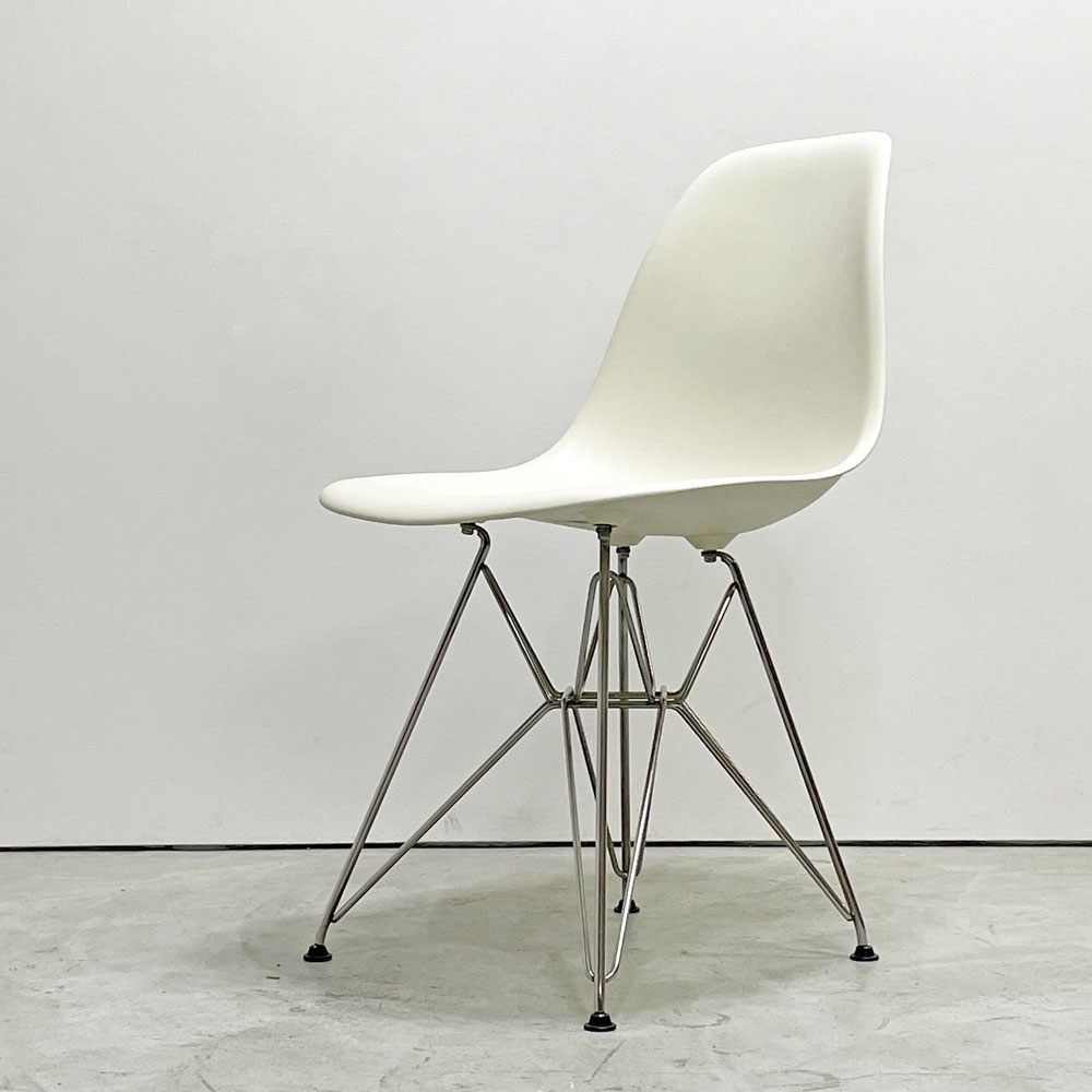 ハーマンミラー Herman Miller サイドシェルチェア ポリプロピレン製 ホワイト エッフェルベース C&R イームズ ミッドセンチュリー ●