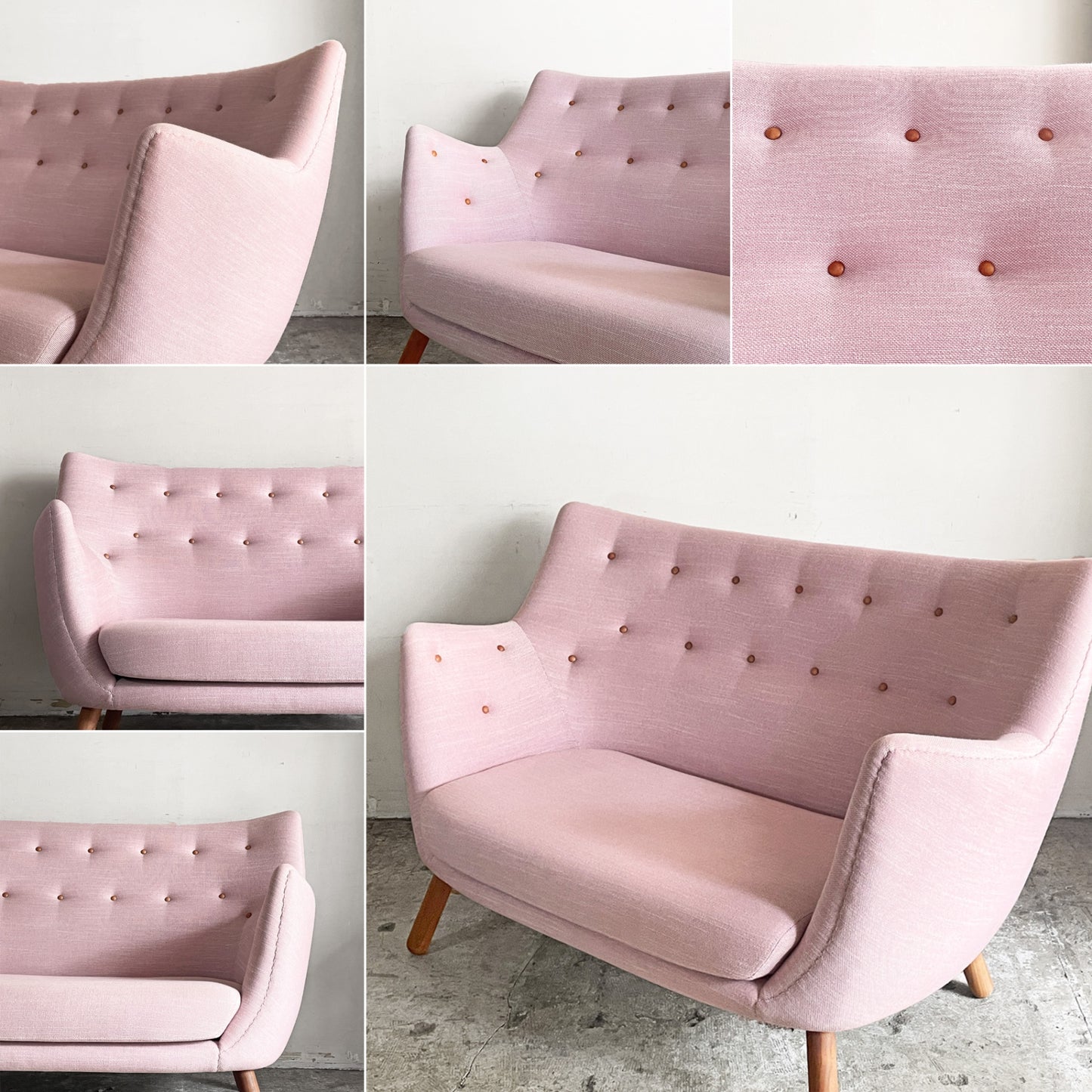 ワンコレクション Onecollection ハウス・オブ・フィンユール House of Finn Juhl ポエトソファ POET SOFA 2pソファ ライトピンク 北欧 ■