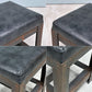 イデー IDEE アイアン スツール  IRON STOOL レザー 焼鋼 店舗什器 インダストリアルデザイン 特注品 B ◎