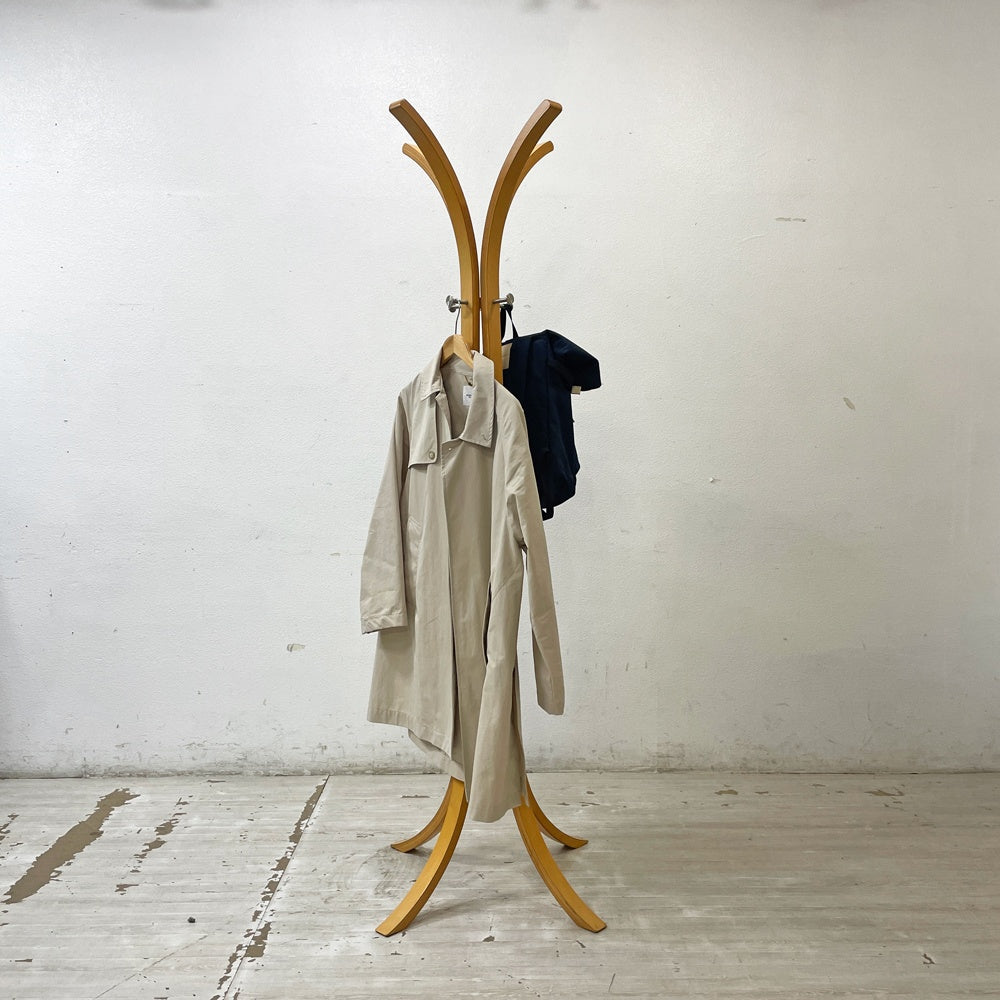 北欧モダンスタイル プライウッド コートハンガー ハンガーラック ポールハンガー 曲げ木 帽子掛け アクタス ACTUS取扱 ●