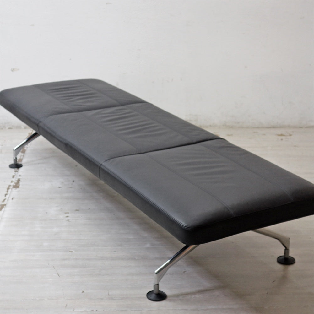 ヴィトラ vitra エリア AREA システムシーティング ベンチ デイベッド 本革 スチール W225cm アントニオ・チッテリオ イタリアモダン ●
