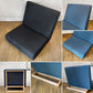 シーヴ SIEVE フォームロー ソファ form low sofa 1seater W80㎝ブルー系 ファブリック ナチュラルモダンデザイン ◎