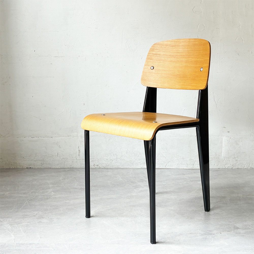 関家具 トーラスチェア Taurus Chair ダイニングチェア アッシュ材×スチール ブラックカラー インダストリアル B ★