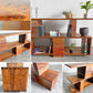 ビーナ bina ジンジャー GINGER コンソール テーブル CONSOLE TABLE 古材×ウォールナット無垢材 オープンシェルフ 間仕切り 廃番 〓