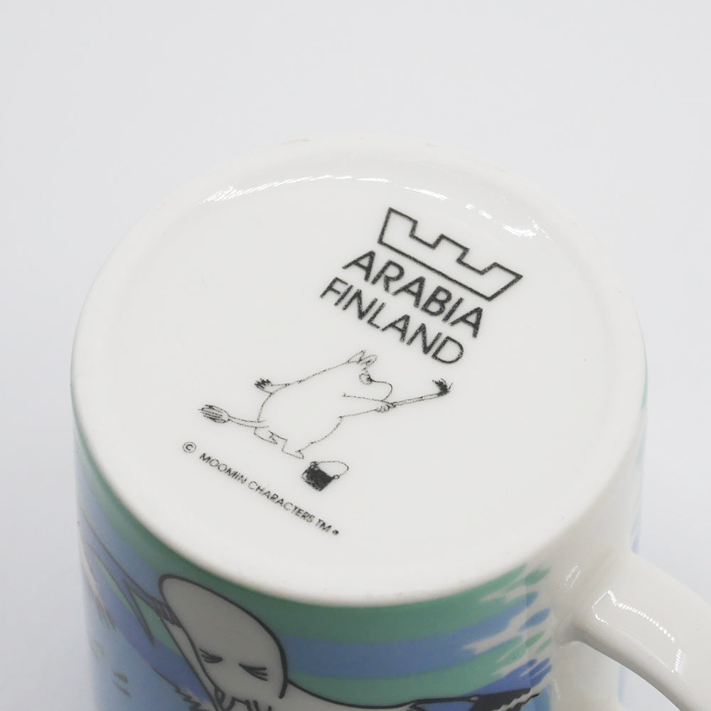 アラビア ARABIA ムーミンマグ MOOMIN ドルフィンダイブ 2007年 夏限定 フィンランド 北欧食器 箱付き ●