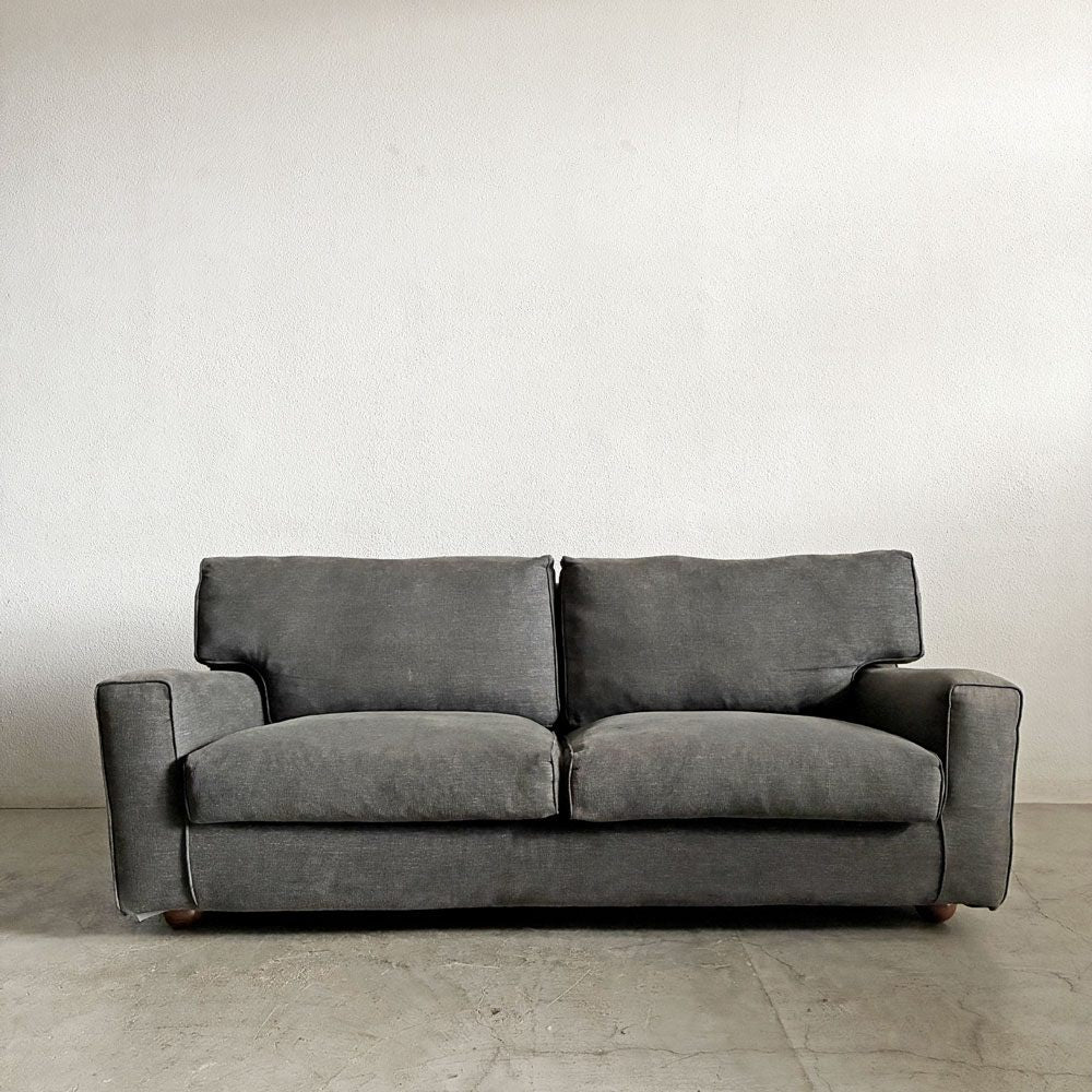 アイラーセン eilersen ビッグカールトン BIG CARLTON 3シーターソファ W196cm カバーリングファブリック グレー系 ブナ材脚 デンマーク 参考価格￥469,700-以上 〓