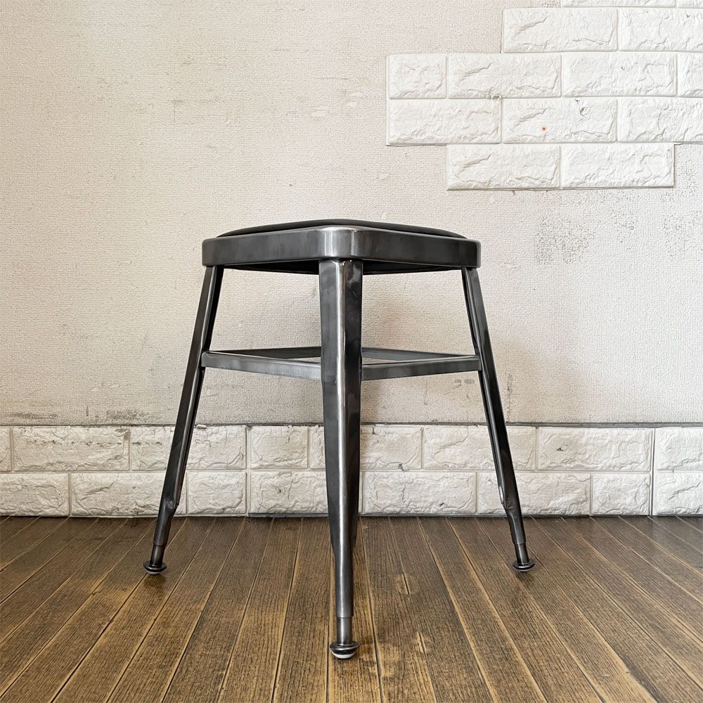 ダルトン DULTON ライトスツール Light-45 stool スチールフレーム PVCレザー インダストリアル ◎