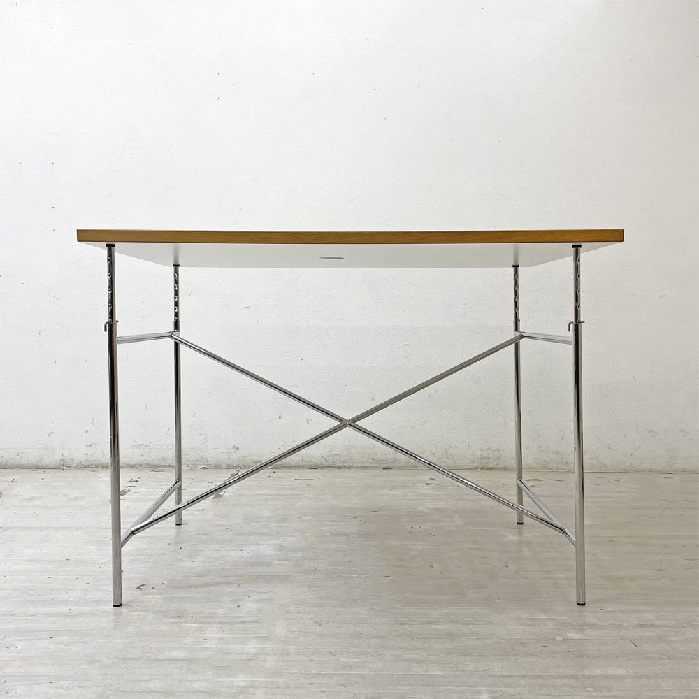 リチャード ランパート RICHARD LAMPERT アイアーマン テーブル Eiermann Table デスク 120cm クロームフレーム 高さ調整機能付き メトロクス取り扱い ドイツ ●