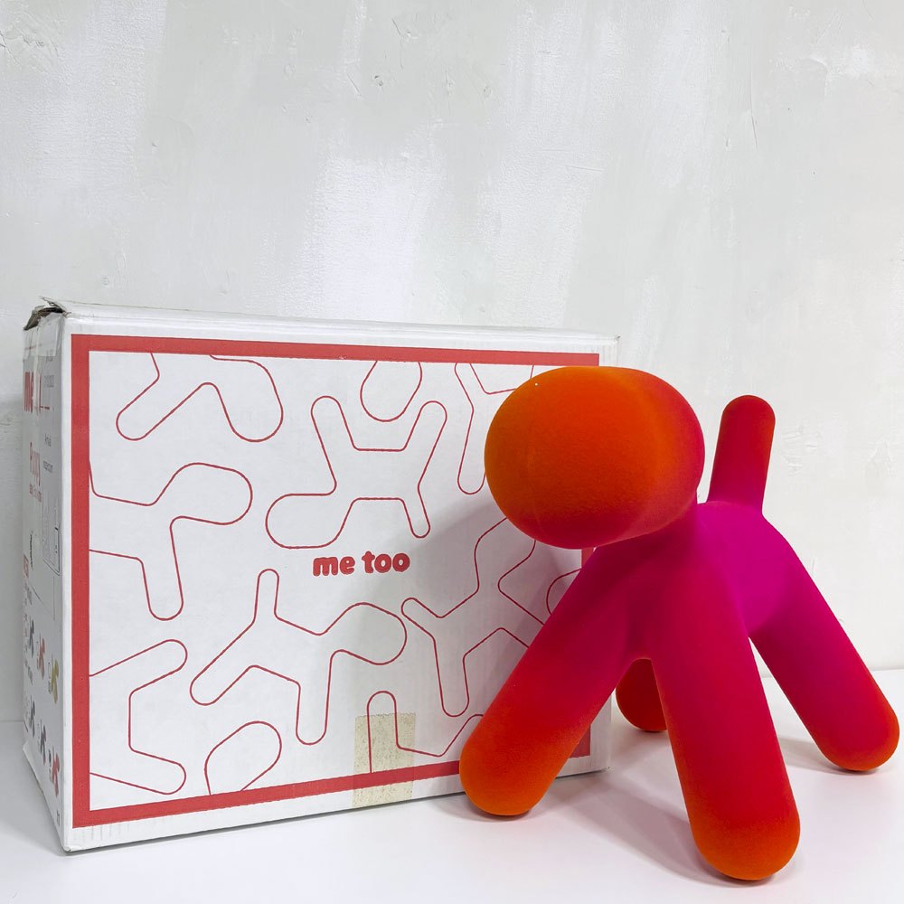 マジス MAGIS パピー PUPPY トイドッグ S ベルベット 起毛 エーロアールニオ フューシャ・オレンジ  グラデーション 未使用品 モダンポップ ●