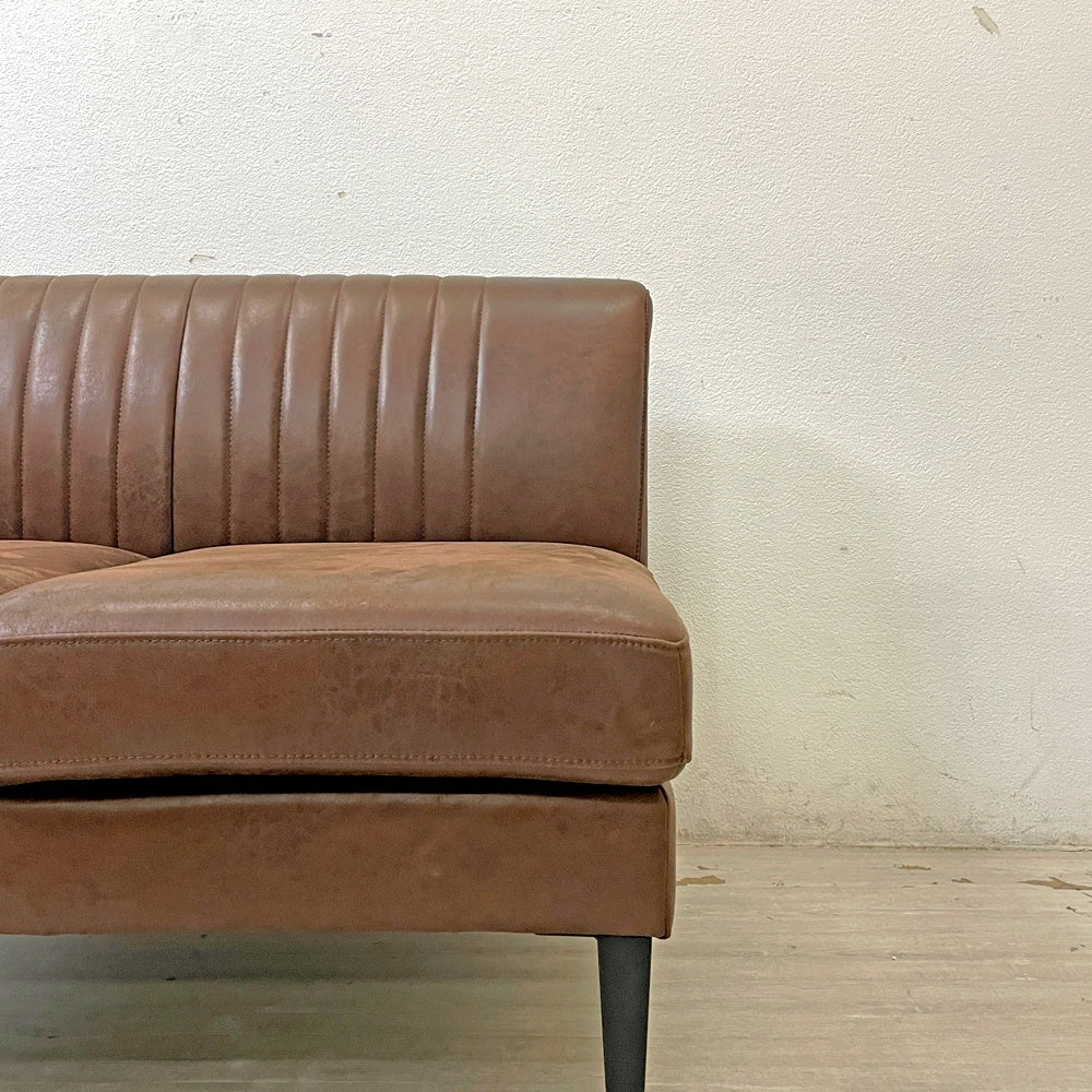 クラッシュゲート CRASH GATE ノットアンティークス Knot antiques グレス GRESS 2Pソファ Sサイズ レザーテックス W110cm 定価￥59,400- ●