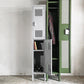 リオン LYON 2段スチールロッカー 2-TIER LOCKER ダイヤカット RECESSED HANDLE ダヴグレー dove gray インダストリアル P.F.S取扱 ■