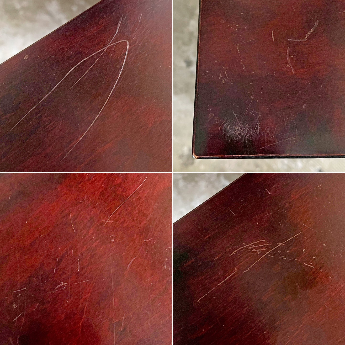 九州民芸家具 縦格子小棚 3段 飾り棚 陳列棚 ディスプレイラック ミズメザクラ無垢材 和家具 民芸 和モダン 店舗什器 ■