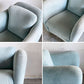 イデー IDEE ミニミラーアームチェア MINI MILLER ARM CHAIR パーソナルチェア シングルソファ ファブリック ブルーグレー ■
