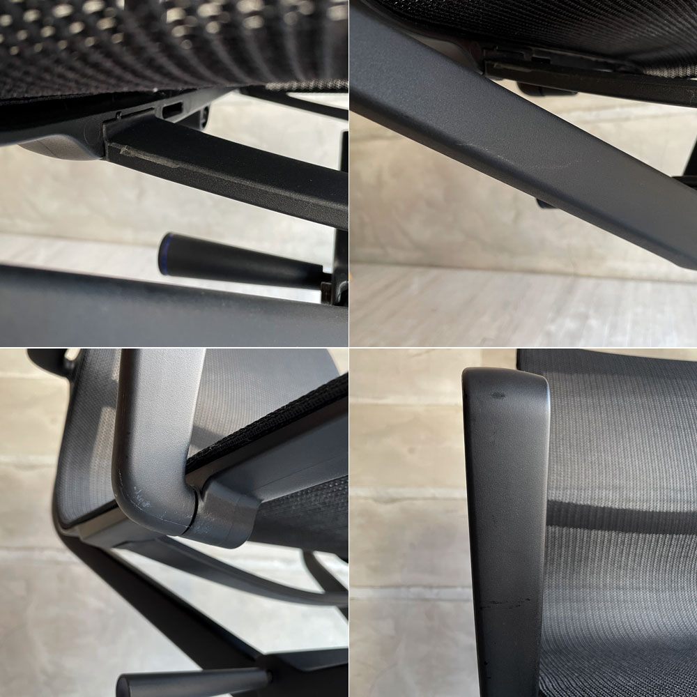 ヴィトラ Vitra フィジックス Physix デスクチェア オフィスチェア ブラック アルベルト・メダ キャスターベース 昇降機能 リクライニング 参考定価 ¥144,100-  ♪