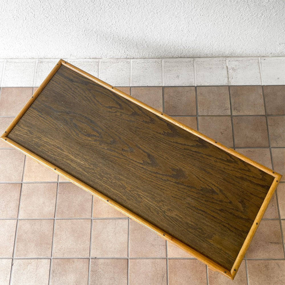 ジャーナルスタンダードファニチャー j.s.F ボンドワーク BOND WORK コーヒーテーブル ローテーブル W120cm オーク材 ビンテージスタイル 廃番 ◇