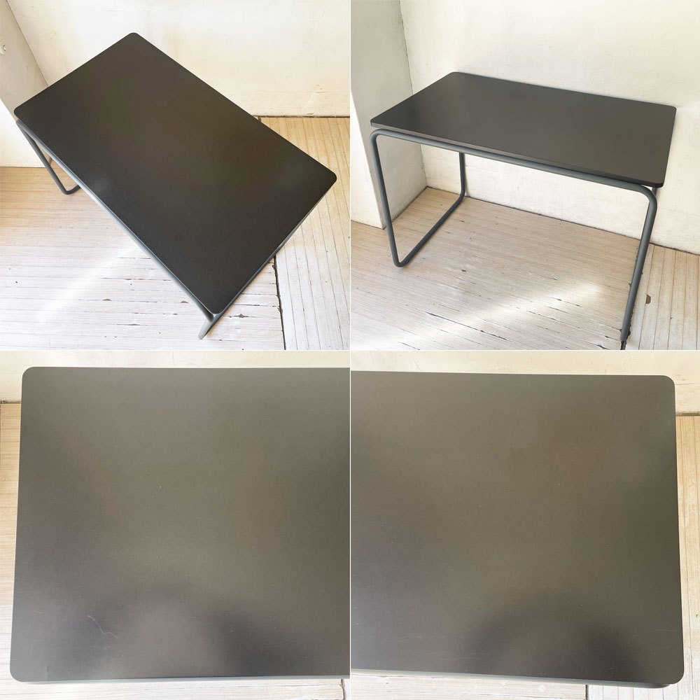 無印良品 MUJI ×トーネット THONET スチールパイプデスク Mサイズ ダークグレー バウハウス ★