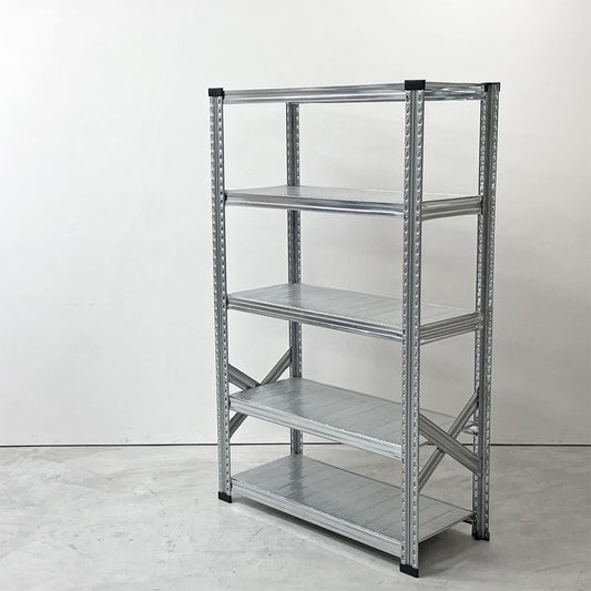 メタルシステム METALSISTEM スーパー123シリーズ スチールシェルフ 5段 W98 D40 H158cm イタリア製 ●