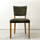 トラックファニチャー TRUCK FURNITURE エスアールチェア SR CHAIR ダイニングチェア ナラ無垢材 コーデュロイ カーキ 鋲打ち 生地張替 参考定価 約￥90,310-  ●