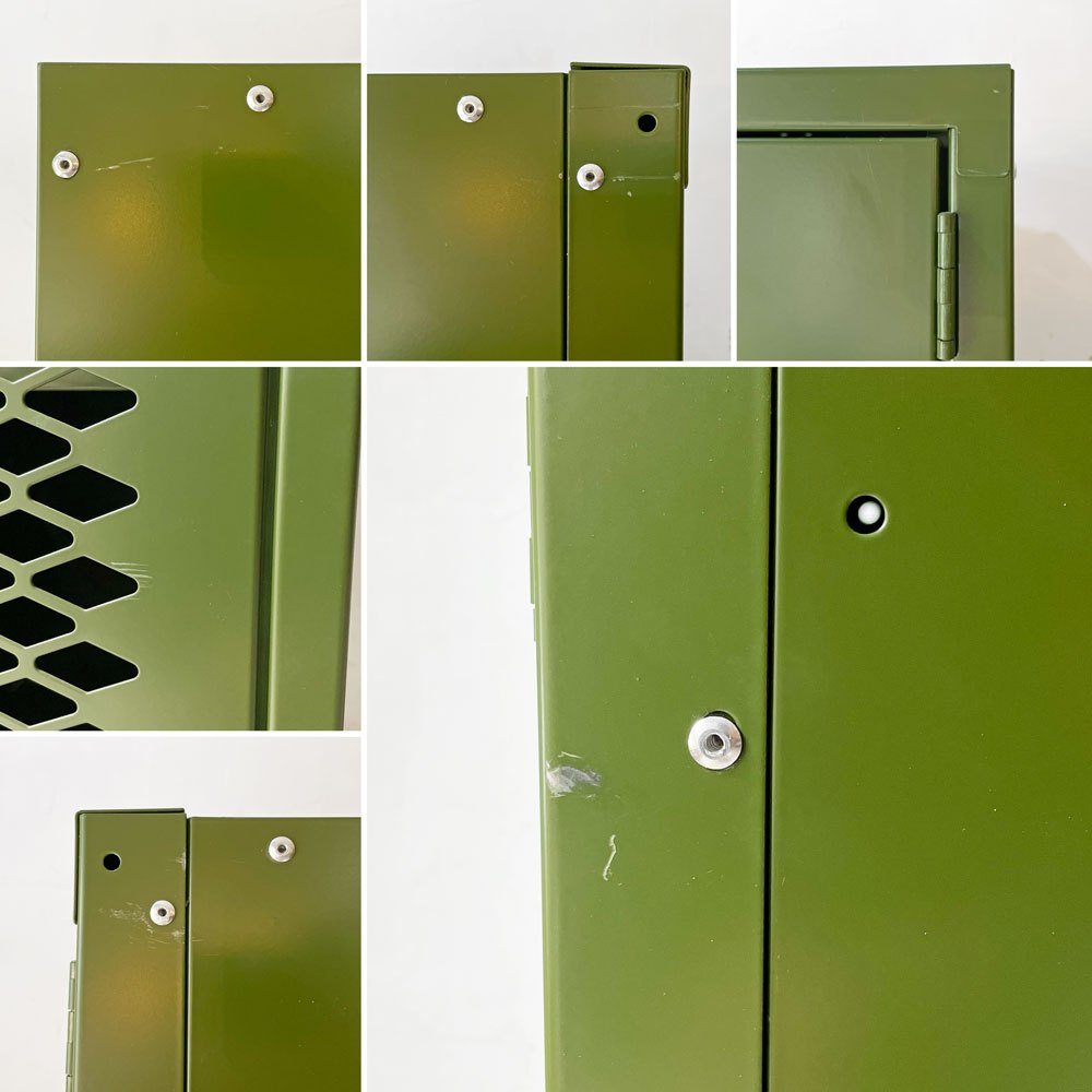 WHOLE EQUIPMENT CATALOG ジェネラルスチールロッカー シングル カーキ スチールキャビネット インダストリアル 店舗什器 廃盤 ★