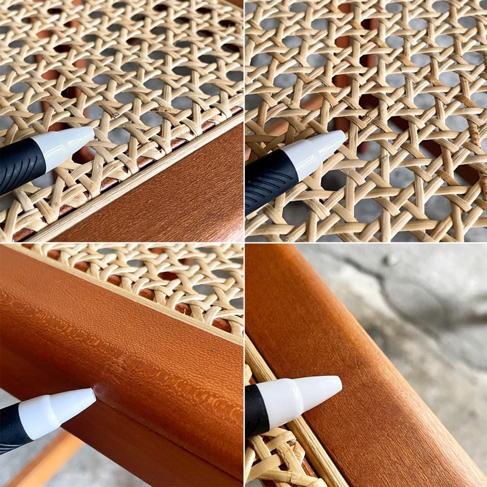 平山日用品店 パトル スツール patol stool スタンダード 籐張りスツール フォールディング 折り畳み ヤマザクラ無垢材 定価：￥82,500- ■