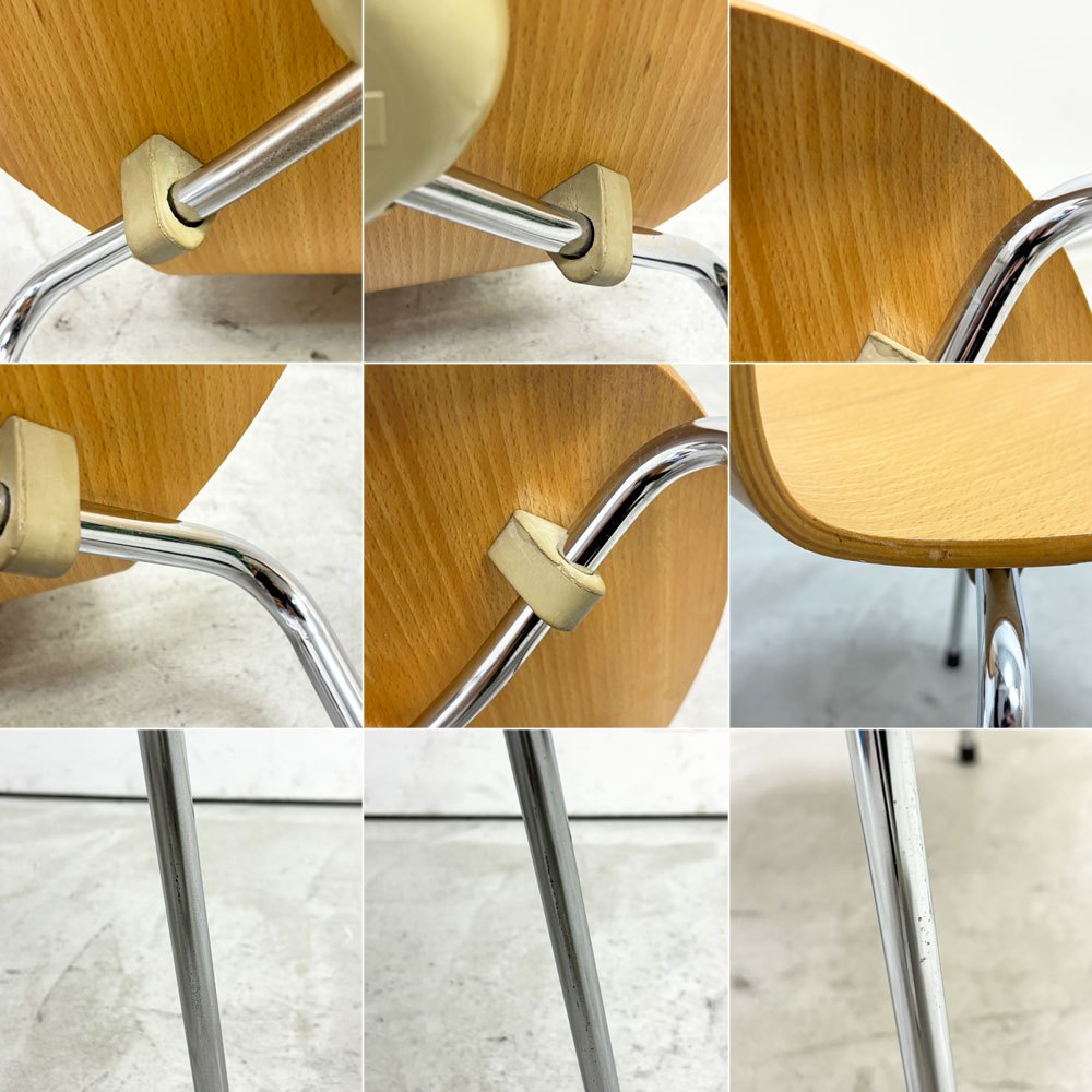 フリッツハンセン Fritz Hansen 3101 アリンコチェア アントチェア 4本脚 ナチュラルビーチ ラッカー仕上げ アルネ・ヤコブセン G ●