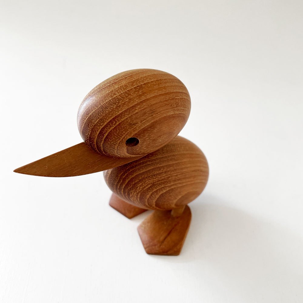 アーキテクトメイド Architectmade ダックリング Duckling チーク無垢材 オブジェ H9cm ハンス・ボーリン Hans Bolling 定価￥13,750- ◎