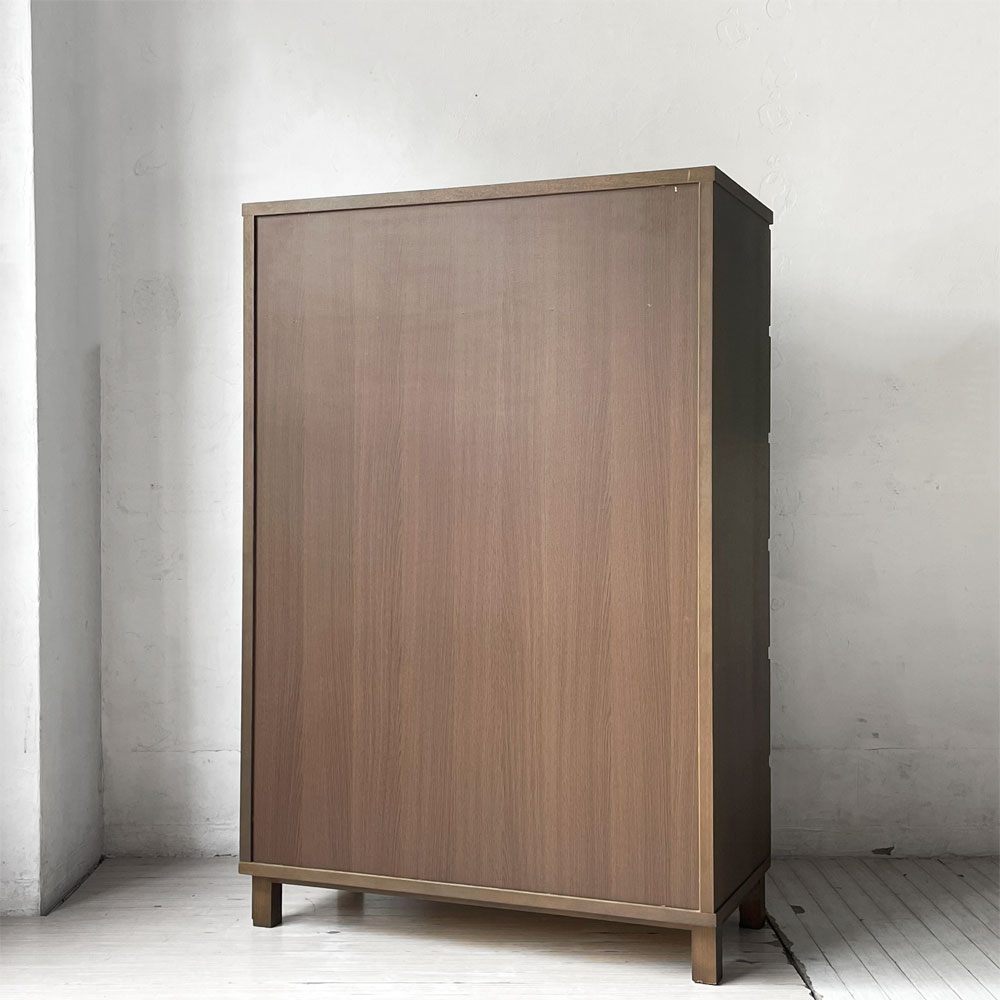 無印良品 MUJI 木製ハイチェスト 6段 7ドロワー W80㎝ タモ材 脚付 シンプルデザイン 廃盤 ★