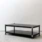 エレクター ERECTA メタルラック Metal Rack 2段 ローテーブル AVボード  W91cm ブラック アジャスター付き ●