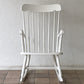 クラシカルデザイン Classical Design ロッキングチェア 揺り椅子 ホワイトペイント スポークバック ◇