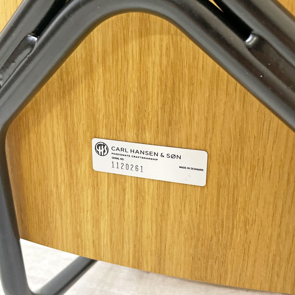 カールハンセン＆サン Carl Hansen & Son VLA26T Vegaチェア スタッキングチェア オーク材 ブラックスチール オイルフィニッシュ B ●