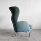 フリッツハンセン Fritz Hansen ロオチェア RO JH1 ラウンジチェア ファブリック Faded Denim Blue アルミベース ハイメ・アジョン 現行定価￥526,680以上 〓