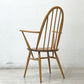 アーコール Ercol クエーカーチェア アームチェア UKビンテージ Vintage 英国家具 ●