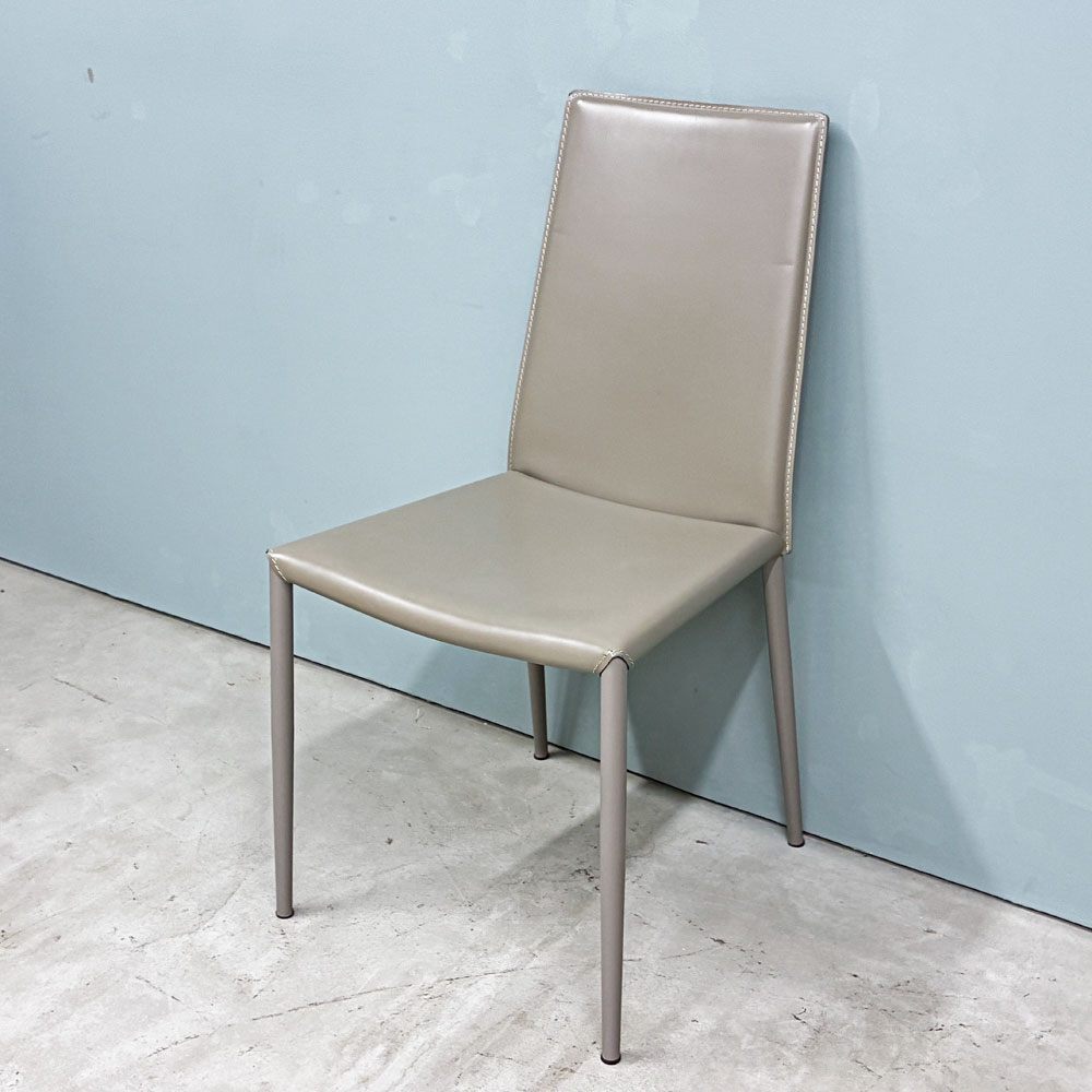 カリガリス Calligaris ボヘム BOHEME ダイニングチェア トープ 再生レザー ミニマル モダン イタリア  B ◎