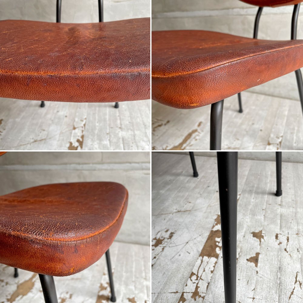 トラックファニチャー TRUCK FURNITURE スット ダイニングチェア SUTTO DINING CHAIR レザー×スチールフレーム インダストリアル ♪