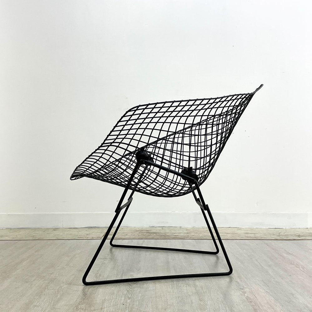 ノル Knoll ビンテージ ダイヤモンドチェア Diamond Chair ラージ ハリー ベルトイア Harry Bertoia ブラック ミッドセンチュリー 名作 ●